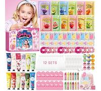 121Pcs Pamper Party Supplies Set-12 Complete Spa&Pamper Kits for Face/Lip/Eye/Hand/Foot Care with Party Favours&Gift Set,Ideal for Girls'Sleepovers,Birthdays&Pamper Nights,Safe for All Skin Types