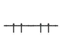 (122 cm) vidaXL Mini Sliding Barn Door Kit Carbon Steel Set Black/White Multi Sizes
