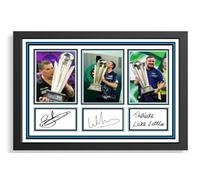 (122) Gary Anderson Luke Humphries Luke Littler Darts Legends Signed Framed Autograph Signature A4 (21 X 297 CM) Art Work Wall Art Display Great Gift Idea (REPRINT) #####