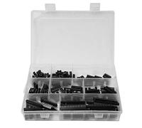 122 Pcs 2.54mm IC Socket Adaptor Set, DIP - 8 6 14 16 18 24 28 40Pins Electronic Component Connector, Professional IC Test Socket Kit with Multiple Pin Configurations for PCB Proto