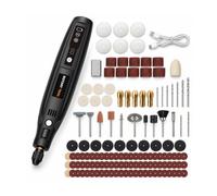122 Pcs Cordless Rotary Tool Kit with LED Light & Digital Display, 2000mAh Battery, 8-Speed Variable (2000-20000 RPM), Mini Multi-Tool for Crafting, Engraving, Sanding & Drilling