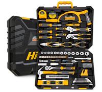Hi-Spec 122-Piece Metric Mechanics Tool Kit - Complete Set for Car & Bike Repair, Maintenance