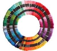 122 skeins Embroidery Floss - Cross Stitch Threads - Friendship Bracelets Floss - Crafts Floss 8m/skeins,6 Strands Thread