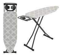 122 X 38Cm Folding Ironing Board Jumbo Iron Rest 6 Adjustable Height Foldable