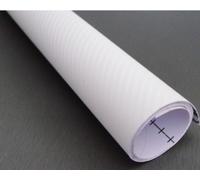 1220mm x 600mm 3D White carbon fibre Vinyl bubble Free Vinyl Car Van Bike Self Adhesive 3d Textured Wrap Wrapping 500mm x 1520mm