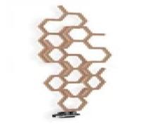 1220X486mm Terma Hex Designer Radiator Vertical Matt Copper Single Panel