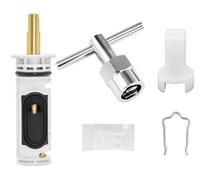 1222 Replacement Valve Cartridge Kit with Puller Tool 104421 for Moen One Handle Posi Temp Shower & Tub Faucets, Durable Brass & Plastic, Includes Lubricating Grease
