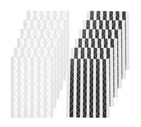 1224 Pcs Photo Corners for Scrap Book, White and Black Photo Stickers with Clear Edge, Self-Adhesive Corners for Mounting Albums, Scrapbook, DIY Picture, Journal