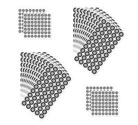 1224pcs 3D Scanning Markers, High Reflective Tracking Adhesive Scanning Marker Points Dots Stickers for Enhanced 3D Scan Precision (1000pcs 6mm/0.24in & 224pcs 3mm/0.12in)
