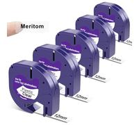 12267 Label Tape Compatible with Dymo Letratag Refills Plastic Clear