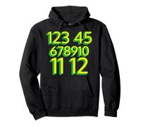 123 45 678910 11 12 | Street Song Teaches Counting Pullover Hoodie