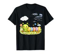 123 ABC Numbers Kids Cute Caterpillar Learning Alphabet Tee T-Shirt