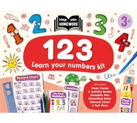 123 Learn Your Numbers Kit: Preschooler learning set to develop numeracy skills | Includes flash cards, reward chart, activity books, pens and more!