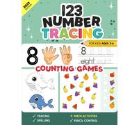 123 Number Tracing and Counting games for Kids ages 3-6: Kindergarten Math Workbook | Learn to Trace Numbers 1 to 20 (Tracing and Handwriting Workbooks for Kids)