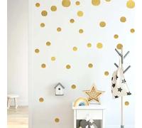 123 Pc Gold Mix Dots Polka Dot Wall Stickers Irregular Polka Dot Stickers Decal Vinyl Wall Art Room Decor Bedroom Decor Peel and Stick Nursery Decor