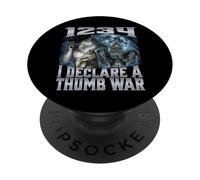 1234 I Declare A Thumb War PopSockets Adhesive PopGrip
