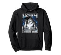 1234 I Declare A Thumb War Pullover Hoodie