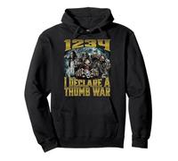 1234 I Declare A Thumb War Pullover Hoodie