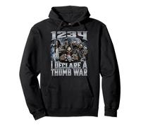 1234 I Declare A Thumb War Pullover Hoodie