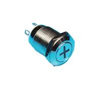 1238 12mm momentary vandal plus symbol + LED illuminated switch 12v led pushbutton switch IDGTTLDF(12V Green LED)