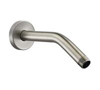 123815BN Replacement For Moen 8 Inches Anti-leakage Ceiling Wall Mounted Bend Accessories-Basic Shower Arm and Flanged,Made of Solid Brass,Brushed Nickel