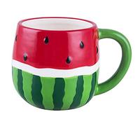 123Arts Coffee Mug,Watermelon Fruit Shape Ceramic Coffe Mug Teacup Milk Cup Oatmeal Cup