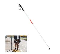 123cm/48.4in Folding Walking Stick Foldable Walking Sticks Blind Stick Night Reflective Blind Sticks Red White Collapsible Guide For Vision Impaired