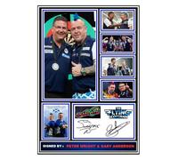 (124) Peter Wright & Gary Anderson Darts Legends Signed A4 Photograph (21 X 297 CM) Art Work Wall Art Display Great Gift Idea (REPRINT) #####