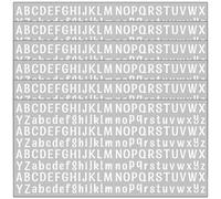 1248 Pieces 0.5 Inch Vinyl Letter Stickers Small,6 Sheets Mini Alphabet Stickers for Scrapbooks, Water Bottle, Crafts and Decoration,Signs (White)