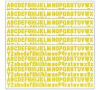 1248 Pieces 0.5 Inch Vinyl Letter Stickers Small,6 Sheets Mini Alphabet Stickers for Scrapbooks, Water Bottle, Crafts and Decoration,Signs (Gold)