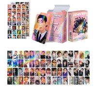 124pcs EN- SK IVE GIDLE TWICE 60pcs Photocards Greeting Cards Collection Mini Card Postcard Lomo Cards and 64pcs Stickers (SEVENTEEN)