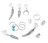 124pcs Hollow Out Hair Ring Braiding Dread Locks Dreadlocks Beads Charm Adjustable Braid Tubes Women For Hair
