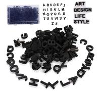 124PCS Magnetic Letters, Uppercase Alphabet Magnets for Refrigerator, Educational Tools Magnetic Alphabet Letters for Preschool Kids Spelling and Learning Magnet for Fridge Decor, Black