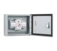 125 Amp 3P Dual Power Automatic Transfer Switch, 120/240V Generator Changeover Switch, with Metal Electrical Box for Outdoor and Indoor