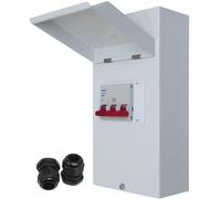 125 Amp Metal Clad Isolator Switch Drop Down Lid, 3 Pole, 400V