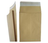 125 BROWN MANILLA GUSSET SPINED PEEL + SEAL PAPER ENVELOPES MAILERS A5 C5 SIZE 162 x 229mm 25mm SPINE 120GSM SELF SEALING BOOK DOCUMENT STORAGE OFFICE POSTAL PACKING POSTAGE PACKAGING STATIONERY