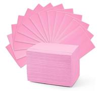 125 Dental Bibs Disposable 18"x13", 3 Ply Waterproof Piercing Tattoo Sheet Disposable Nail Mats for Table Covers Clean Pad for Nail Salon/Dental Clinic/Feeding/Tattoo Shop (Pink)