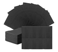 125 Dental Bibs Disposable 18"x13", 3 Ply Waterproof Piercing Tattoo Sheet Disposable Nail Mats for Table Covers Clean Pad for Nail Salon/Dental Clinic/Feeding/Tattoo Shop (Black)
