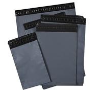 125 Mixed Poly Mailing Parcel Bags - Small to Large Grey Mailing Bags for Posting Shipping Postage Packing Parcels - 5 Mixed Sizes Postage Bags - 6 x 9, 9 x 12, 10 x 14, 12 x 16, 14 x 19