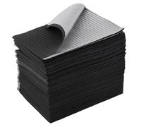 125 PCS Dental Bibs Disposable, 3 Ply Waterproof Patient Bibs, Black Tattoo Bib for Dentist Office, Clinics, Care Supplies (45 x 33 cm)