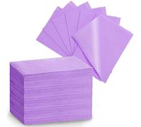 125 Pcs Purple Dental Bibs Disposable Tattoo Bibs Sheets, 3 Ply Waterproof Dental Towels Patient Napkins Patient Bibs Paper for Dental Office, Tattoo Shop, Beauty Salon - 13" x 18"