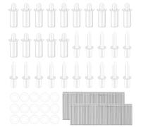 125 PCS Repair Plantation Shutters Tool Set, Plantation Shutter Louvers Staples Replacement Repair Pins,0.75inch and 0.6inch Tilt Rod Louvers Staples for Windows Tools Supplies (Two Sizes Mixed)