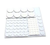 125 Pieces Surface Protector Pads White Coloured Furniture SELF ADHESIVE FELT FLOOR VINYLE TILE Scratch Protection
