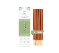 125 Sticks of Divine Belief White Sage Incense - 100% Natural, Handmade, Hand-Dipped - Organic and Charcoal Free incense sticks for Purification, Relaxation, Positivity, Yoga, and Meditation (200g)