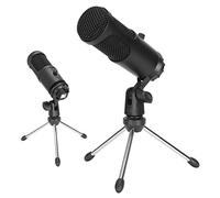 125 USB Computer Microphone, Desktop Conference Mic With Tripod, Condenser Microphone Laptop USB Drive Free for WINDOWS/Cardioid Pickup