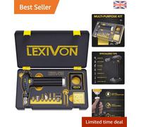 LEXIVON Butane Torch Multi-Function Kit | Premium Self-Igniting Soldering Station with Adjustable Flame | Pro Grade 125-Watt Equivalent (LX-771)