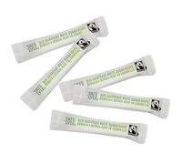 125 White Sugar Sticks Individually Wrapped - Fairtrade Granulated Sugar Sachets for Tea & Coffee, Catering, Offices, Hotels & Foodservice Use - Espresso Yourself