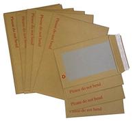 125 x A4 C4 Hard Card Board Back Backed Please Do Not Bend Envelopes Manilla Brown