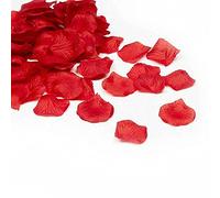 1250 Pieces Red Silk Rose Petals for Wedding Party Table Décor Artificial Fake Roses Flower Confetti (1250pcs)