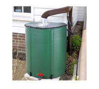 1250L Portable PVC Rainwater Harvesting Tank Eco-Friendly Green Water Reservoir for Garden & Lawn Outdoor Fluid Storage Barrel Sustainable Water Conservation Solution